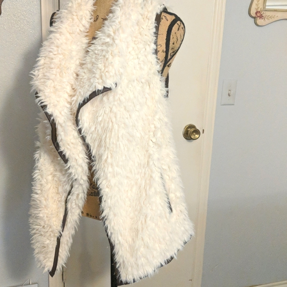 Hippy Western  funky furry vest